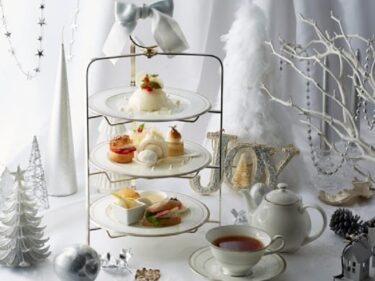 【グランドニッコー東京 台場/The Lobby Cafe】冬の銀世界をイメージした雪のように美しい「ホワイト×シルバー アフタヌーンティーセット」
