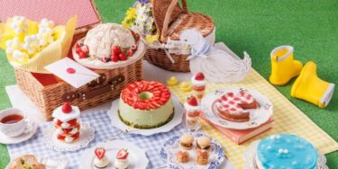 【ヒルトン東京ベイ/ラウンジ・オー】ストロベリーショートケーキ、ストロベリーガトーショコラなど約20種類のデザートにうっとり「ギンガムチェックなストロベリーピクニック」